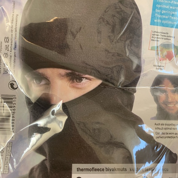 2 one SZ Men’s thermal fleece ski masks NEW, one w airflow filter for warmth. - Picture 9 of 13